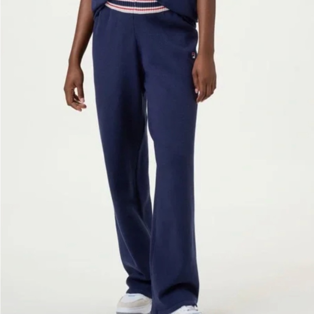 Fila Varsity Sweater Knit Pants - Dark Blue